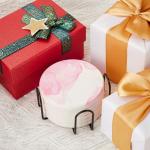 Pink Marble Diatomaceous Earth Coasters Set of 6