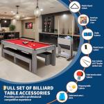 7FT 3-in-1 Pool Table with Dining & Tennis