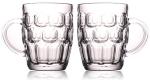 Dimpled Pint Beer Mug Set - 2 Pack