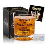 Funny Whiskey Glasses - Perfect Gift for Men