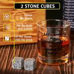 Funny Whiskey Glasses - Perfect Gift for Men