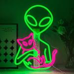 Dimmable Alien Neon Wall Sign for Man Cave