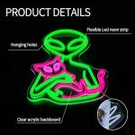 Dimmable Alien Neon Wall Sign for Man Cave