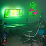 Dimmable Alien Neon Wall Sign for Man Cave