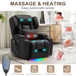 Electric Recliner Chair with Massage and Heat