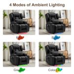 Electric Recliner Chair with Massage and Heat