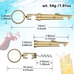 2-in-1 Shark Bottle Opener Keychain for Men