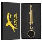 2-in-1 Shark Bottle Opener Keychain for Men