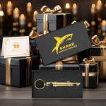 2-in-1 Shark Bottle Opener Keychain for Men