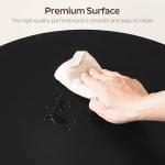 LED Round Bar Table Set of 2 - Black