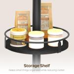 LED Round Bar Table Set of 2 - Black