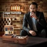 SEMKONT Wooden Cigar Humidor and Ashtray Set