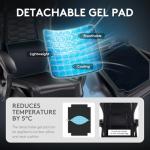 Ergonomic Gaming Chair with Footrest and Massage