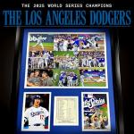 Los Angeles Dodgers 2025 Champs Framed Wall Art
