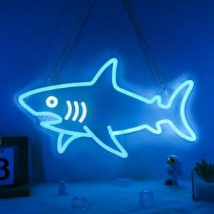 Shark Neon LED Sign for Man Cave Decor