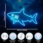 Shark Neon LED Sign for Man Cave Decor