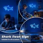 Shark Neon LED Sign for Man Cave Decor