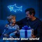 Shark Neon LED Sign for Man Cave Decor