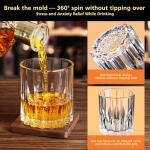 Ocean Ice Whiskey Glasses Set of 2