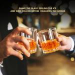 Ocean Ice Whiskey Glasses Set of 2