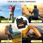 Travel Cigar Humidor Set with Accessories Kit