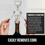 GORILLA GRIP Heavy Duty Wine Opener and Corkscrew