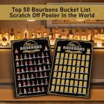 Bourbon Bucket List Scratch-Off Poster for Men