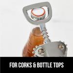 GORILLA GRIP Heavy Duty Wine Opener and Corkscrew