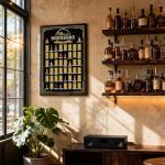 Bourbon Bucket List Scratch-Off Poster for Men