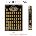 Bourbon Bucket List Scratch-Off Poster for Men