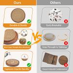 Absorbent Wood Coaster Set of 5 for Drinks