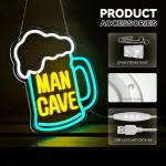 Cool Beer Neon Sign for Man Cave Decor