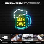 Cool Beer Neon Sign for Man Cave Decor