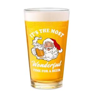 Funny Christmas Beer Glass - Perfect Holiday Gift