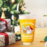 Funny Christmas Beer Glass - Perfect Holiday Gift