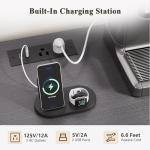 Large Coffee Bar Cabinet with Mini Fridge Space