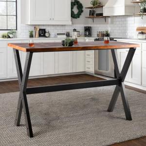 Rustic High Top Bar Table for Small Spaces