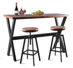 Rustic High Top Bar Table for Small Spaces