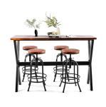 Rustic High Top Bar Table for Small Spaces