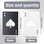 Ace of Spades Stainless Steel Bottle Opener Set