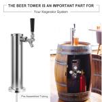 Single Tap Beer Tower Dispenser with Stainless Faucet