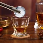 Whiskey Rocks Glass Set with Ice Ball Molds