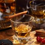 Whiskey Rocks Glass Set with Ice Ball Molds