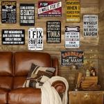 Funny Vintage Metal Signs for Man Cave Decor