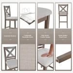 Set of 4 Modern Counter Height Bar Stools