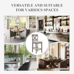 Set of 4 Modern Counter Height Bar Stools