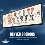 Denver Broncos Framed NFL Wall Art Print