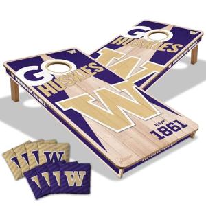 Washington Huskies 2’ x 4’ Wood Cornhole Game