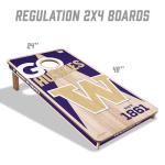 Washington Huskies 2’ x 4’ Wood Cornhole Game