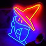 Black Mage Neon Sign – Ultimate Gamer Decor